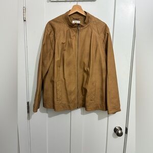 CJ Banks Vegan Leather Jacket 2X